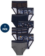 The Children  s Place Boy's L Blue Tidal Video Game Briefs 7-Pack Tagless  New