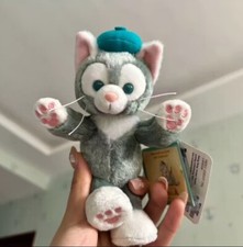 Authentic Hong Kong Disney Park Gelatoni Cat Poseable Mini Plush Toy Doll 2023