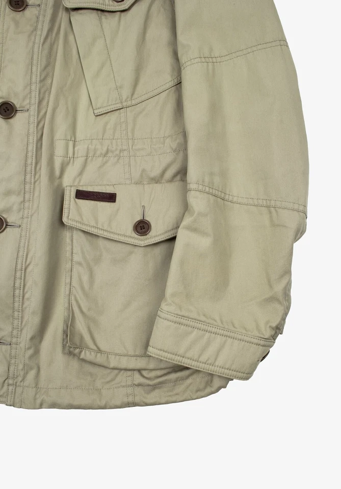 Original Burberry Brit Men Military Jacket Size L Large H5072 - Image 4 of 4