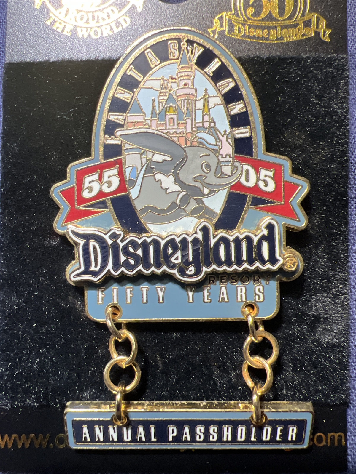 Passholder Exclusive Fifty Year Collection Fantasyland Dumbo LE Disney Pin 42612