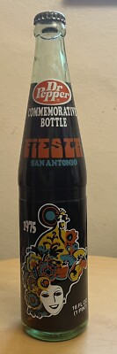 Dr Pepper レトロ　昭和 Dr. Pepper Commemorative Bottle 1975 FULL 16 Oz Fiesta San Antonio