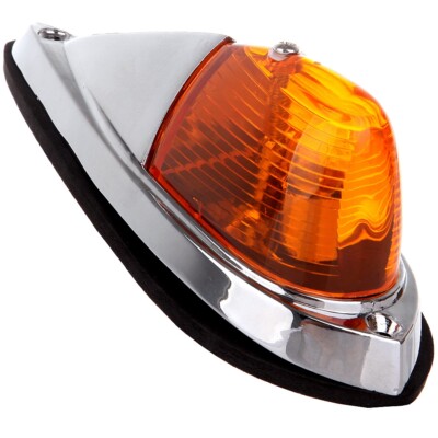 1x Amber  Teardrop Roof light Semi trailer truck Clearance universal Cab Marker