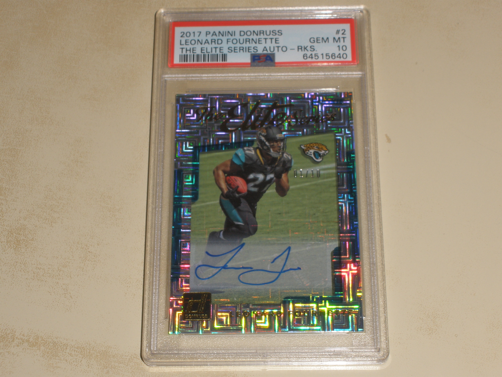 Leonard Fournette Panini Donruss the Elite Series Autograph #2 Rookies
