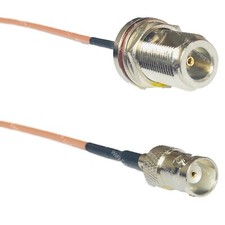 RG316 N FEMALE BULKHEAD to BNC FEMALE RF Cable Rapid-SHIP LOT