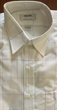 VINTAGE ARROW BRADSTREET Long Sleeve Dress Shirt White 16 34/35 NEW IN PACKAGE