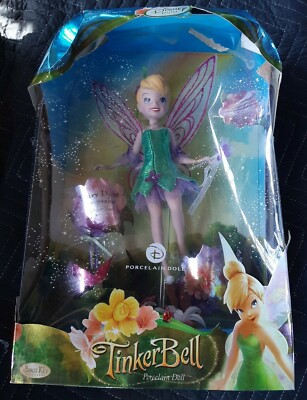 New Rare 2008 Disney Fairies Tinkerbell Porcelain Keepsake 12 