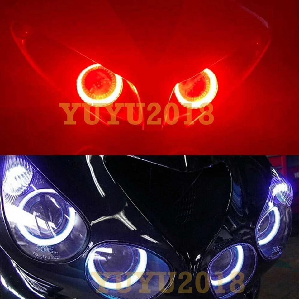RGB halo ring for Yamaha FZ1 01-15 headlight angel eye DRL lamp bluetooth DRL - Image 3 of 4