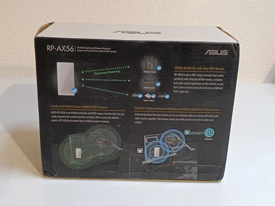 Asus RP-AX56 WLAN Repeater 4718017642057 neu in opened Box _0,5_6 - Bild 3 von 4