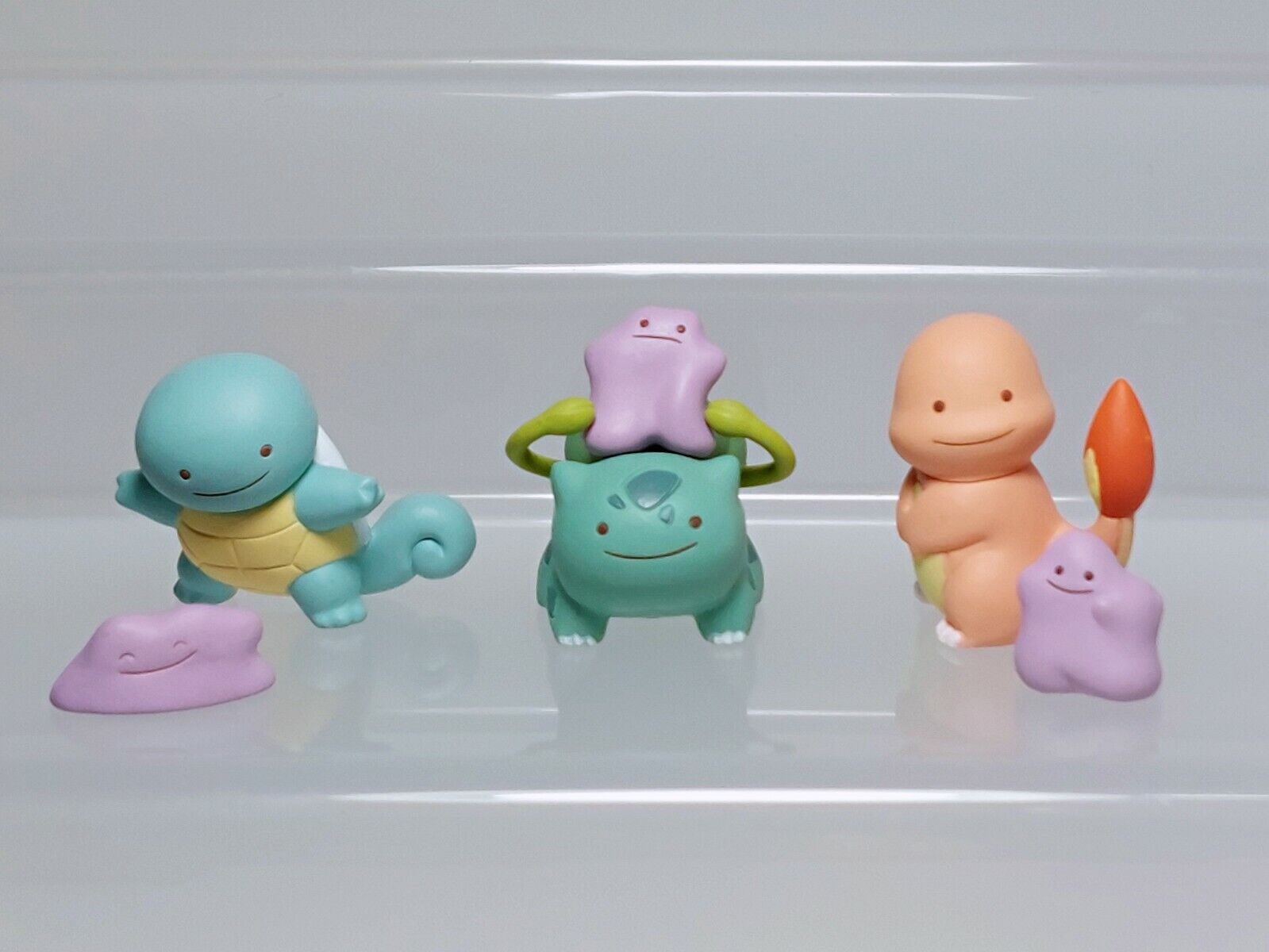 Pokemon Ditto Transformado Charmander Squirtle Pikachu