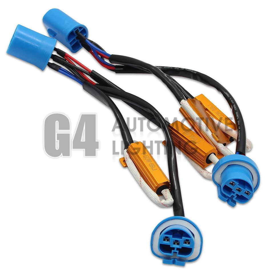 NEW HB5 9007 HID LED Resistor Kit Relay Harness Anti Flicker Error Free Decoder - Image 2 of 4