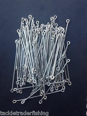 LOOP END LONG TAILS FOR LEAD WEIGHT STAINLESS STEEL WIRES 100mm (4'') SEA FISHING