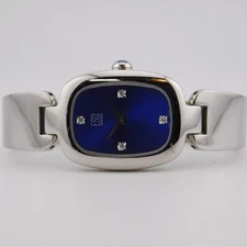 ESQ Swiss E5308 Silver Tone Quartz Analog Women's Watch Sz. 6" New Battery