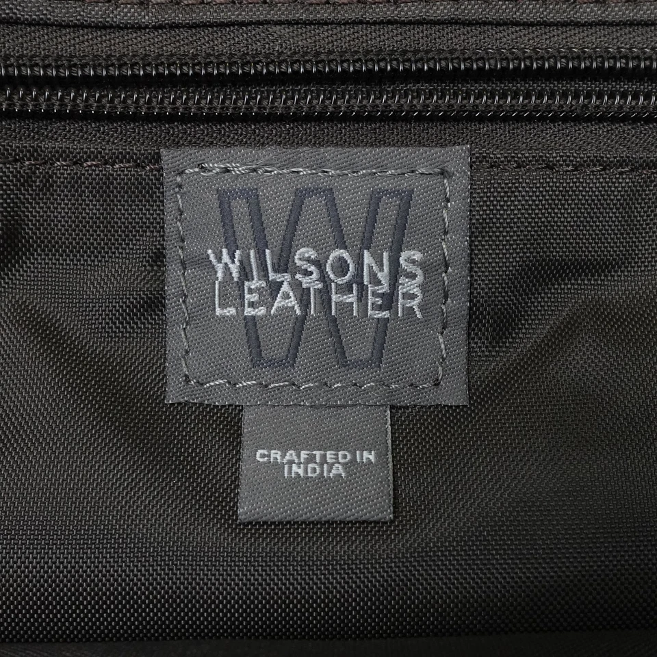 Bolso de Hombro Mensajero de Cuero Wilson Cuero Marrón Viaje Trabajo Foto 3 de 4