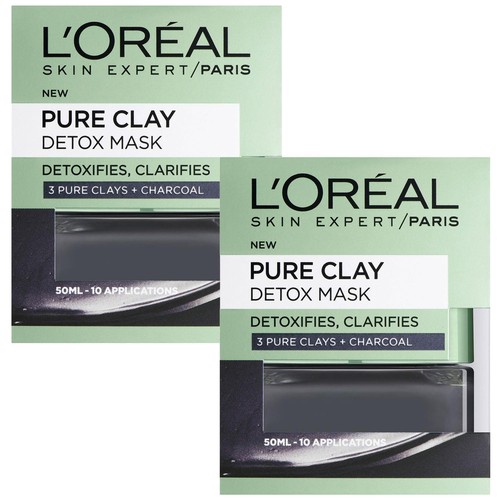 L'Oreal Paris Pure Clay Face Mask Deep Cleansing Blemish Rescue 50ml UK Genuine - Picture 6 of 9