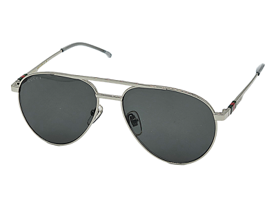GUCCI GG1679S-001 Silver Frame/ Grey Tinted Sunglasses | eBay