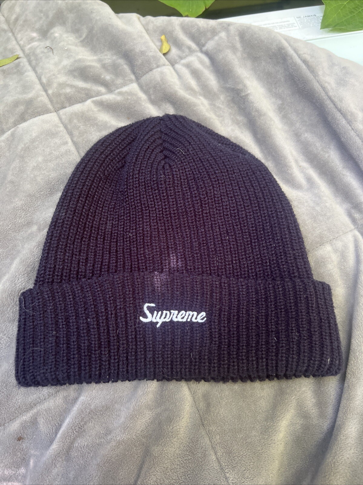 Supreme FW21 Black Loose Gauge Beanie