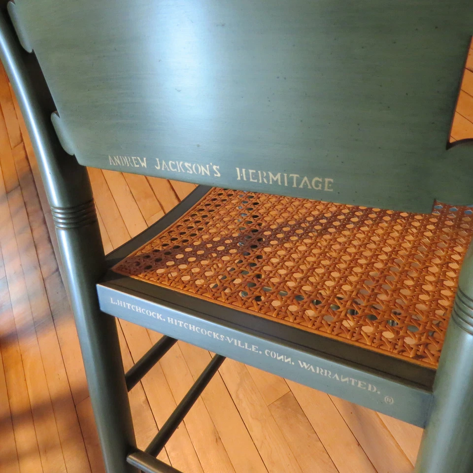 Juego completo de 4 sillas laterales Hitchcock Old House edición limitada numeradas pintadas a mano Foto 4 de 4