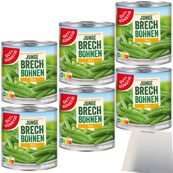 Gut&Günstig Junge Brechbohnen Fein 6Er Pack 6X800G Dose Usy Block-image