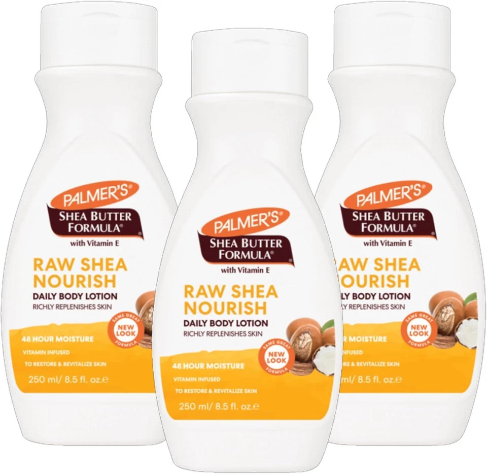 Palmer's Shea Butter Formula Raw Shea Nourish Body Lotion 250ml - Pack of 3