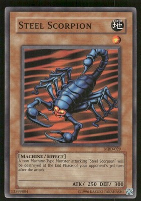 Steel Scorpion 1996 Yu-Gi-Oh! TCG Card (LP)