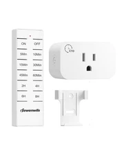 DEWENWILS Remote Control Outlet Plug, 15A 1875W, No Wiring Needed for Indoor