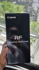 Canon RF 100mm f2.8 L IS USM Macro Lens With Box - FREE PRIORITY MAIL SHIPPING