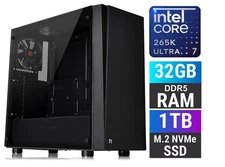 Gaming PC Intel Ultra 7 265K, 32GB DDR5, 1TB NVME SSD, Windows 11, RTX READY