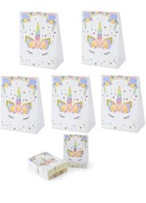 Set of 15 Unicorn Paper Gift Bags Party Kraft Bags for Favors Kid's Party Supply