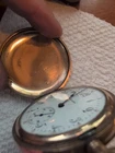 Antique 17 Jewel Illinois Pocket Watch With Gold Filled Case, Works!