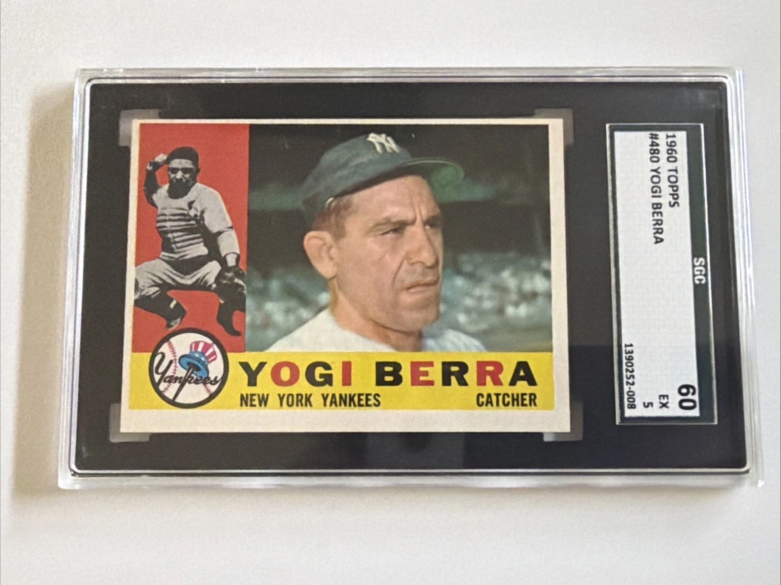 1960 Topps - Yogi Berra #480 SGC 5