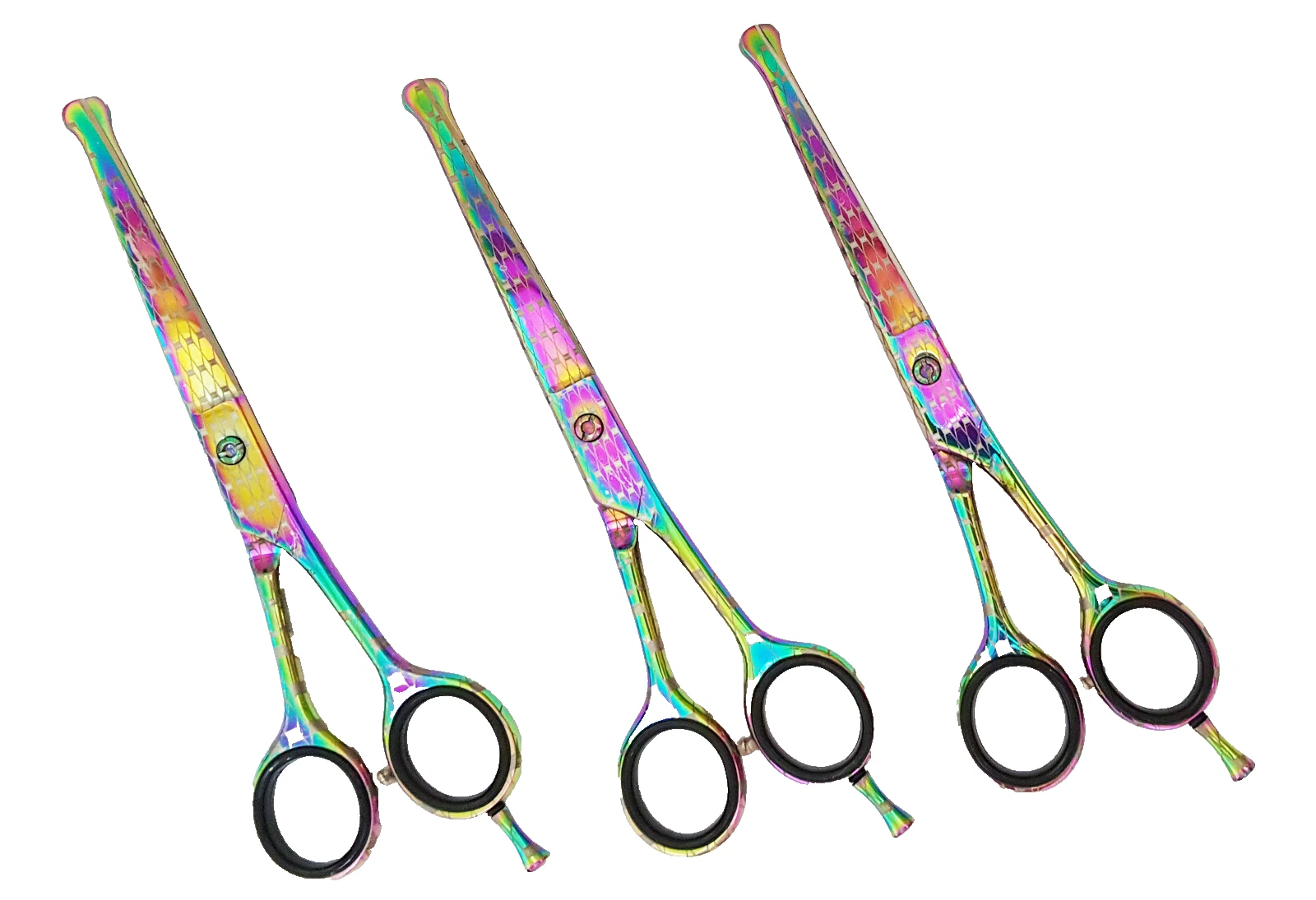 Professional Pet Grooming Scissors 6.5" Dog Cat Grooming Shears 3 PCS Set
