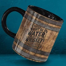 Might Be Water Might Be Whiskey Funny Drinking Ceramic Coffee Mug