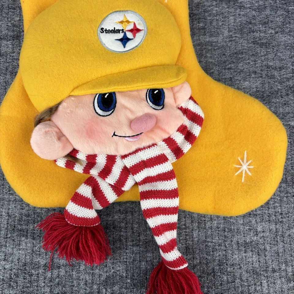 Forever Collectibles NFL Pittsburgh Steelers 'Santa Claus & Stocking' - New - Image 4 of 4