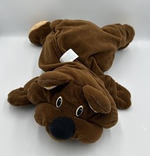 Vintage 1993 Fisher Price Rumple Bear Stuffed Plush Bear Dark Brown Floppy