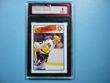 1988/89 O-PEE-CHEE NHL HOCKEY CARD #1 MARIO LEMIEUX KSA 8 NMMT SHARP!! 88/89 OPC