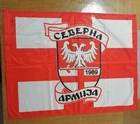 SCARF BUFANDA FLAG DELIJE SEVER CRVENA ZVEZDA RED STAR BELGRADE SERBIA SRBIJA