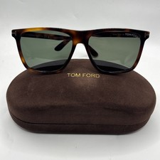 Tom Ford Fletcher FT0832 53N Blonde Havana/Green Square Men's Sunglasses