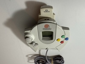 SEGA DREAMCAST CONTROLLER OEM, WITH MEMORY UNIT CARD, HKT-7700 GOOD CONDITION.