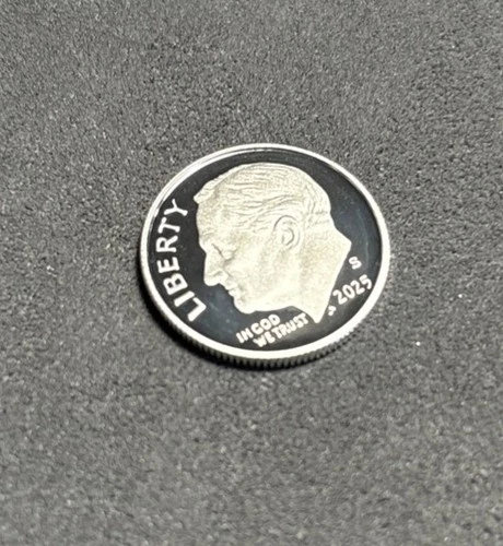 2025 S Silver PROOF Roosevelt Dime 99.9% Silver .999 10c 999 Fine