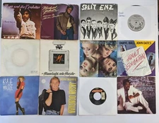 Group Lot 70s 80s & 90s Vinyl Record Singles UK & USA Pressings Info Below 