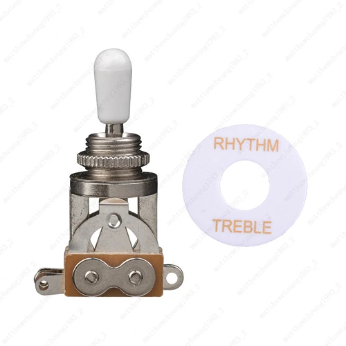 NEW Chrome 3-Way Toggle Switch & Plate for Gibson/Epiphone Les Paul Guitar