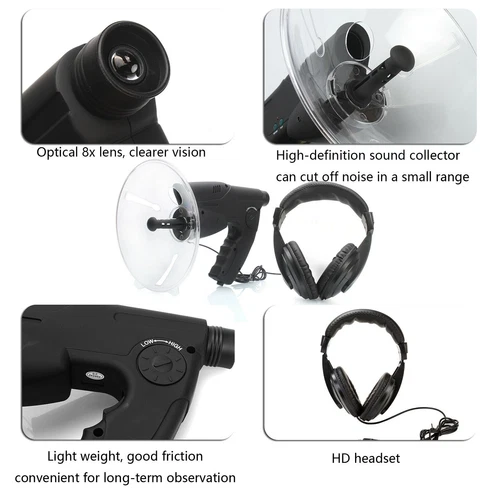 300FT Bird Recording Electronic Observing Listening Device Spy Bionic Ear Sound - Picture 7 of 12