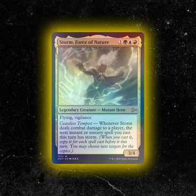 FOIL - Storm, Force of Nature - Custom Magic: The Gathering Card