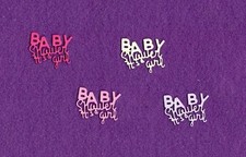 BABY SHOWER It's a Girl die cuts scrapbook cards