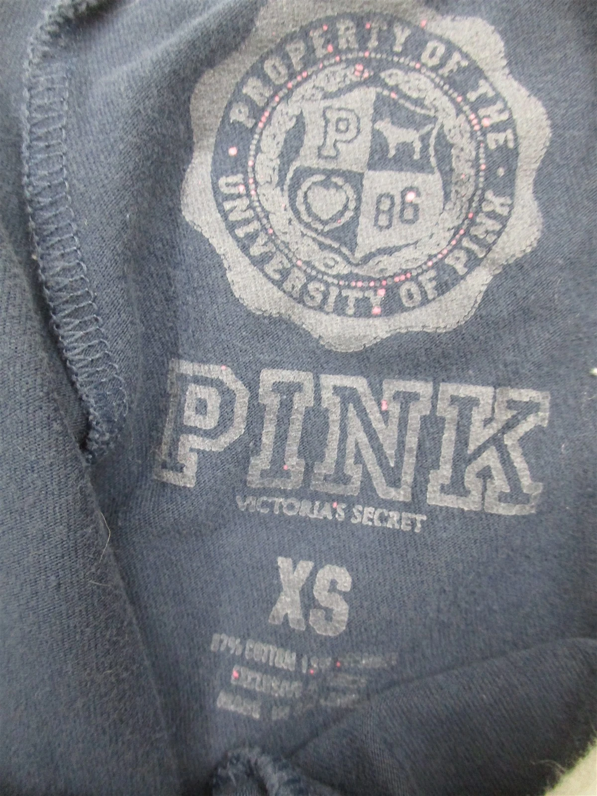victoria-secret-vs love logo tie dye cotton capri pants