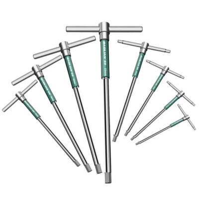 T/L 2,5/3/4/5/6/8/10 mm Torx Schraubendreher T Typ Inbus Sechskantschlüssel Chrom Schraubenschlüssel T