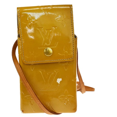 Authentic LOUIS VUITTON Green Shoulder Bag Monogram Vernis Beige M91048  02MI281 | eBay