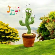 Cactus Ballerino Peluche Parlante Canta Balla Giocattolo Stimola Bambini Bimbi