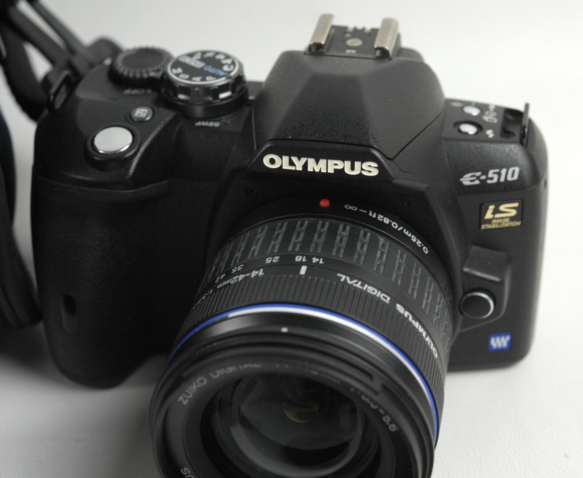 Olympus E-510 Digital Camera 14-42mm & 40-150 mm Zoom w/case | eBay