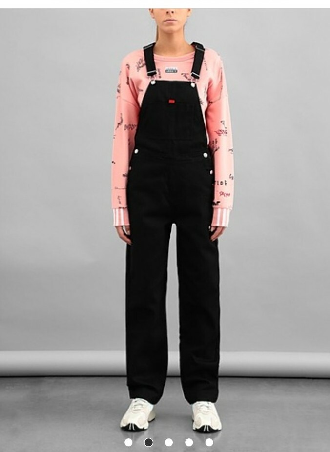 NEW Adidas Originals R.Y.V Dungaree Overalls Black GD3877 Women's
